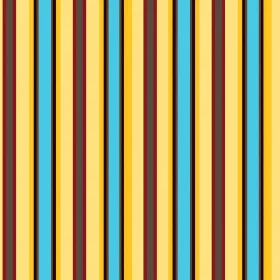 Simple Vertical Stripes Pattern in Brown, Yellow, Blue