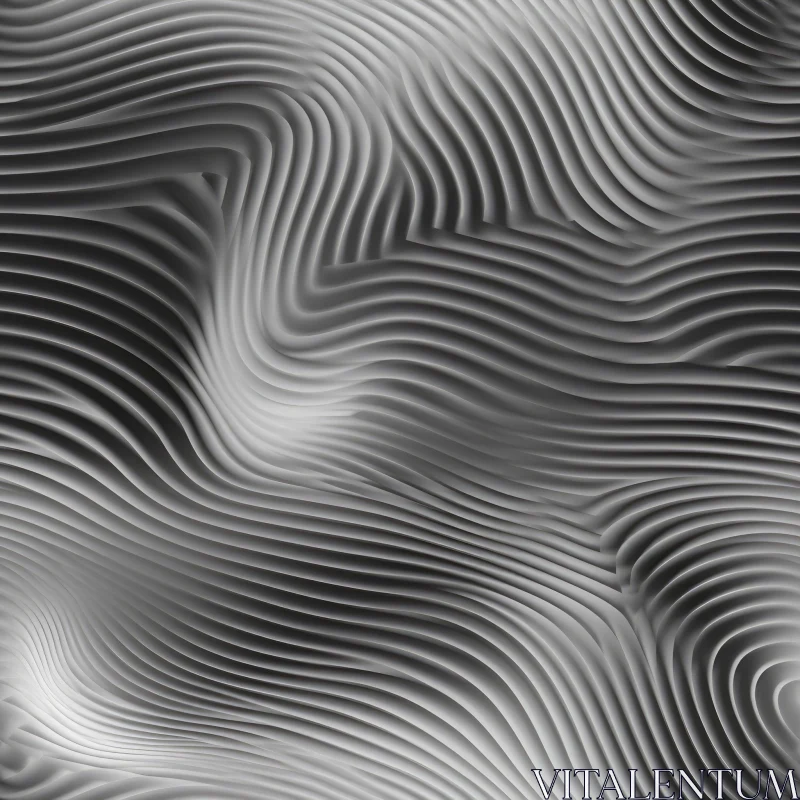 Modern 3D Wavy Surface Texture - Web Background or 3D Project AI Image