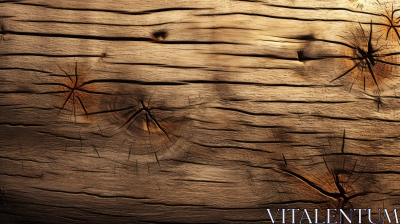 Rich Wood Texture Close-Up - Rustic and Dramatic AI Image