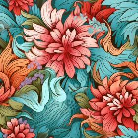 Vintage Floral Pattern - Traditional Indian & Persian Design