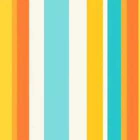 Bright Summery Vertical Stripes Pattern