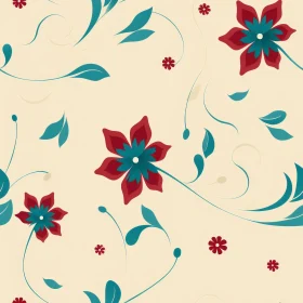 Elegant Floral Seamless Pattern in Yellow