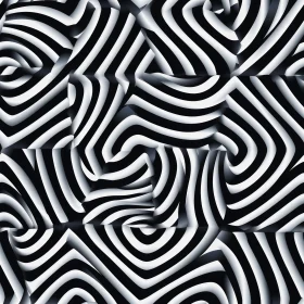 Monochrome Stripes with Distortion Effect