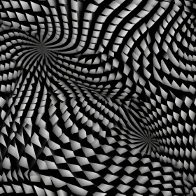 Mesmerizing Black and White Geometric Pattern
