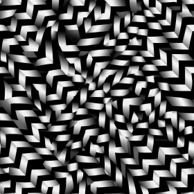 Monochrome Geometric Chevron Pattern - Abstract Design