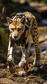 Robotic Cheetah in the Desert: A Photorealistic Journey