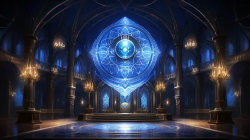 Mystical Blue Crystal in Grand Hall