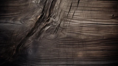 Dark Wood Grain Texture Close-up