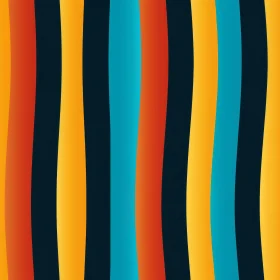 Retro 70s Vertical Stripes Background
