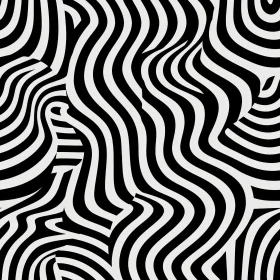 Hypnotic Black and White Stripes - Abstract Optical Illusion