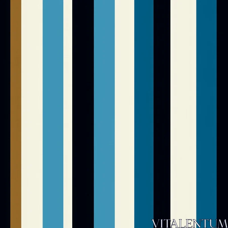 Striped Pattern in Brown, Off-White, Blue, Black AI Image