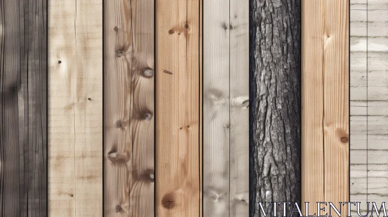 Wooden Fence Composition AI Image