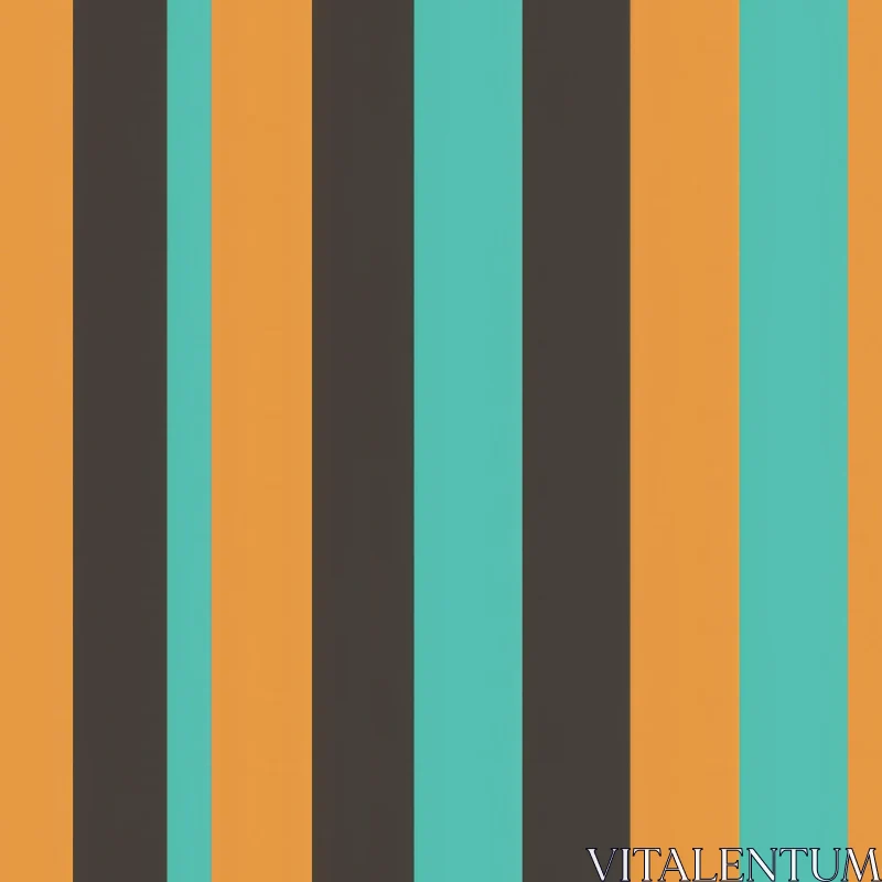 Brown, Orange, Blue Vertical Stripes Pattern AI Image