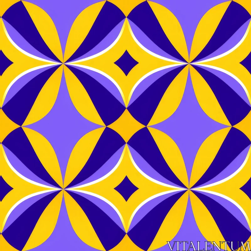 AI ART Colorful Quatrefoil Pattern - Symmetrical Design