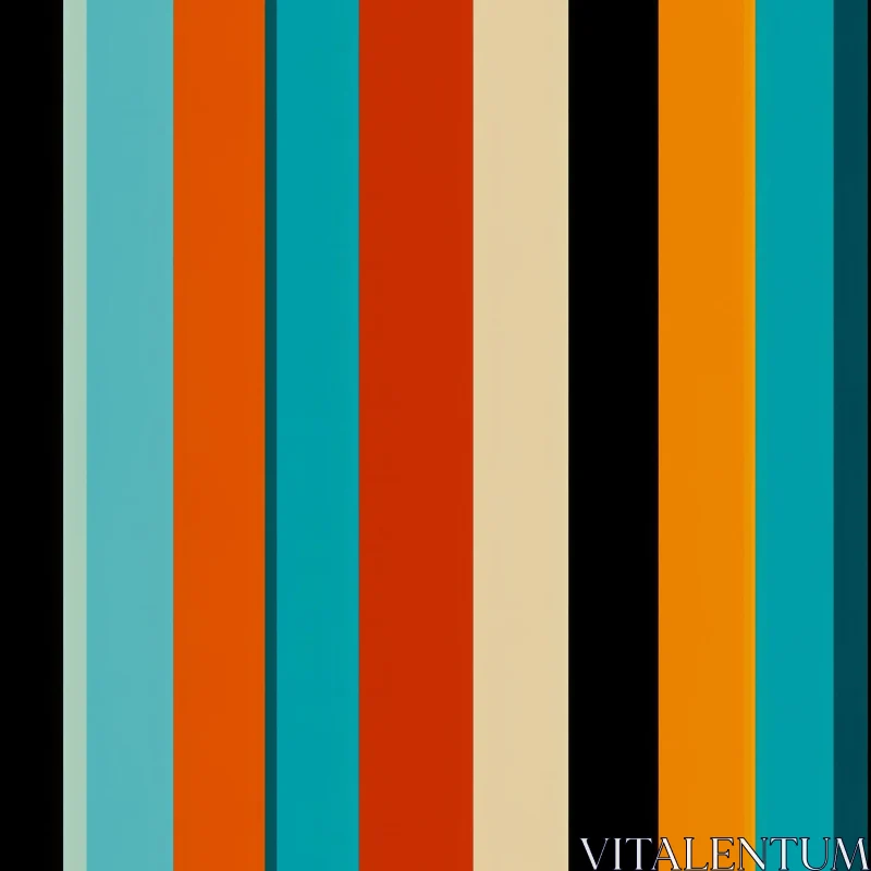 Retro Vertical Stripes Pattern for Background Designs AI Image