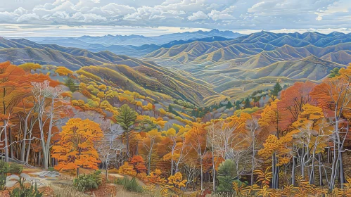 Serene Autumn Mountain Landscape