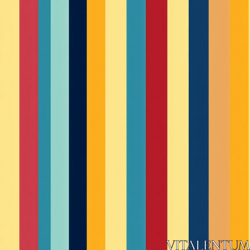 Striped Colorful Background | Bright Cheerful Stripes AI Image