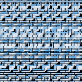 Blue and White Geometric Pattern - Background Texture Design