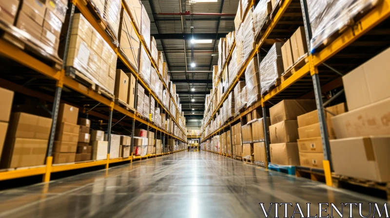 Captivating Warehouse: A mesmerizing glimpse into the world of industry AI Image