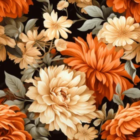 Dark Floral Seamless Pattern for Home Decor