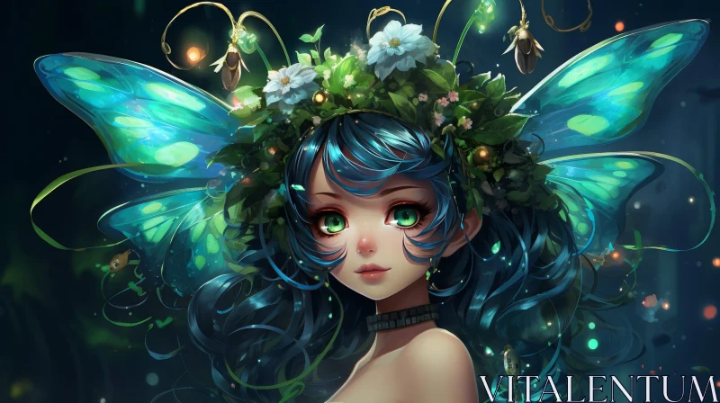 AI ART Enchanting Fairy Digital Painting