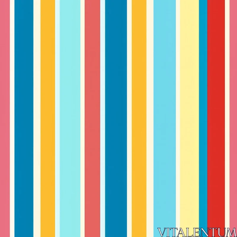Colorful Vertical Stripes Seamless Pattern for Websites AI Image