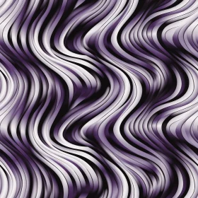 Elegant Purple Pink White Waves Seamless Pattern