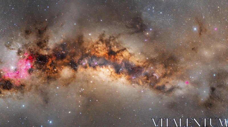 Exploring the Splendors of the Milky Way Galaxy AI Image