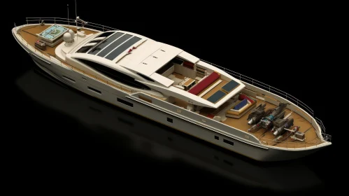 Luxury Yacht with Modern Design and Amenities