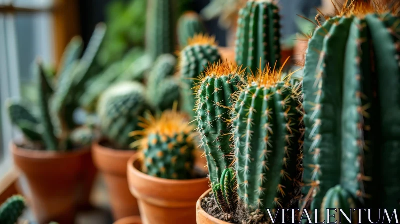 Stunning Cacti and Succulents in Pots - A Visual Delight AI Image