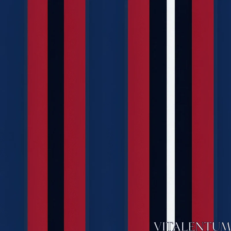 Vertical Stripes Pattern in Red, White, and Blue AI Image