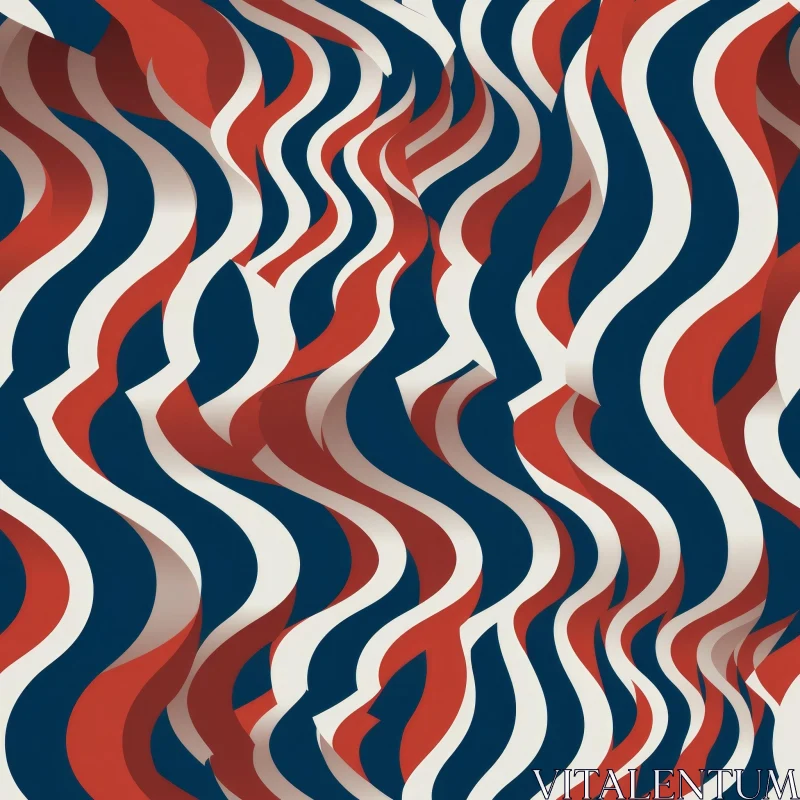 Colorful Abstract Wavy Lines Background AI Image