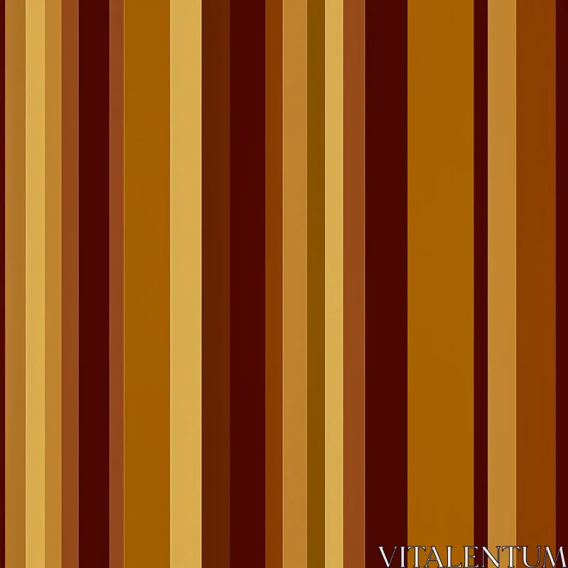 Brown and Gold Striped Seamless Pattern AI Image