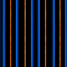 Modern Blue and Orange Stripes Pattern