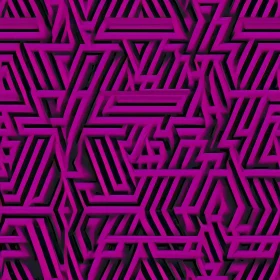 Purple Geometric Triangle Hexagon Pattern