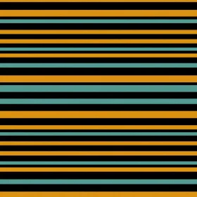 Simple Geometric Stripes Pattern in Black, Orange, and Blue