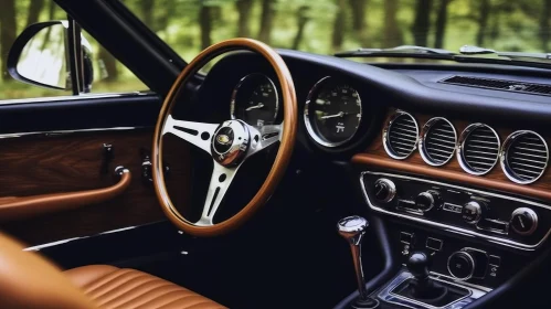 Classic Car Interior Elegance