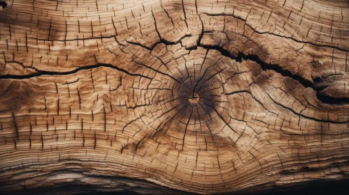 Detailed Tree Trunk Cross-Section Image