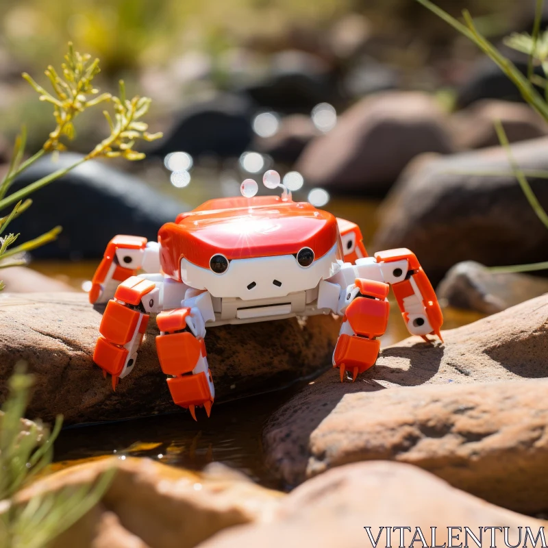 Eco-Friendly Robotics Meets Nature: A Unique Blend of Tech and Wildlife AI Image