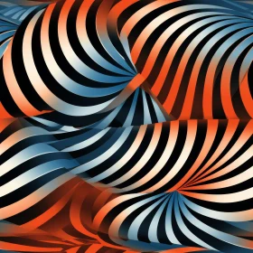 Spiral 3D Abstract Background with Gradient Colors