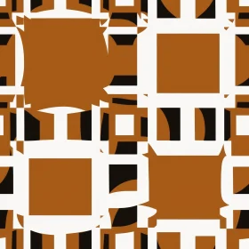 Brown Geometric Pattern - Seamless Design