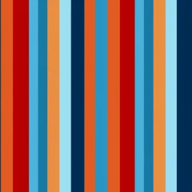 Elegant Vertical Stripes Pattern in Red, Orange, Blue & White