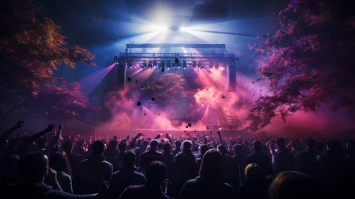 Outdoor Forest Concert - A Dreamlike Atmospheric Experience