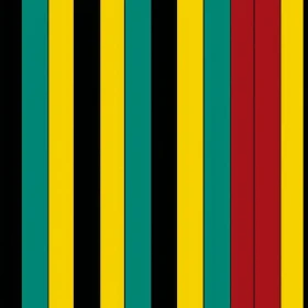 Striped Pattern Design - Black, Yellow, Green, Red
