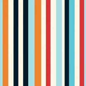 Colorful Vertical Stripes Pattern for Fabric & Wallpaper