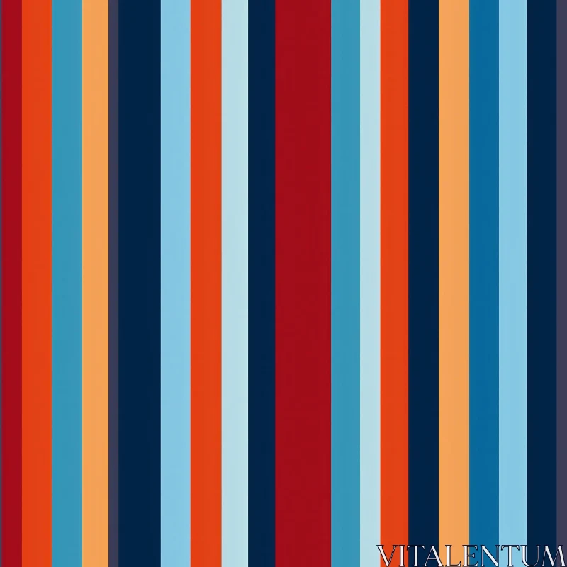 Colorful Vertical Stripes Pattern - Seamless Design AI Image