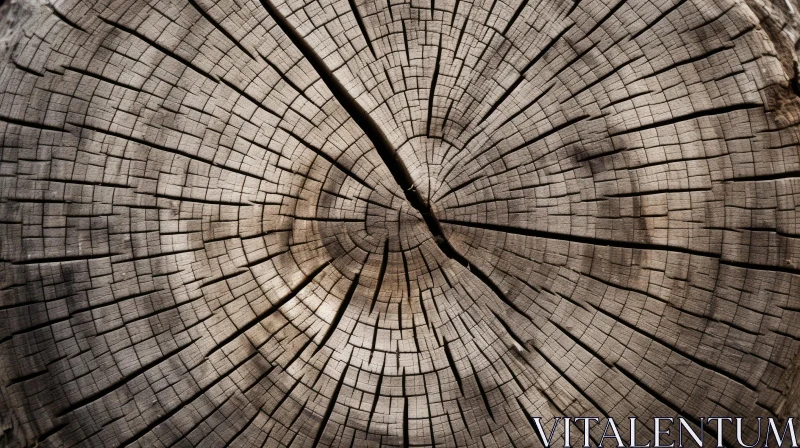 AI ART Dark Wood Texture with Visible Rings