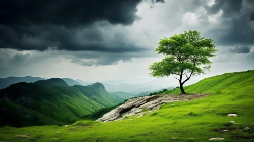Solitary Tree Landscape Photography