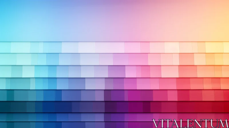 AI ART Colorful Gradient Rectangles Background
