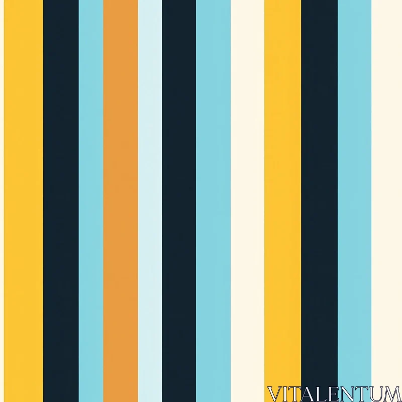 Colorful Vertical Stripes Pattern - Movement and Energy AI Image